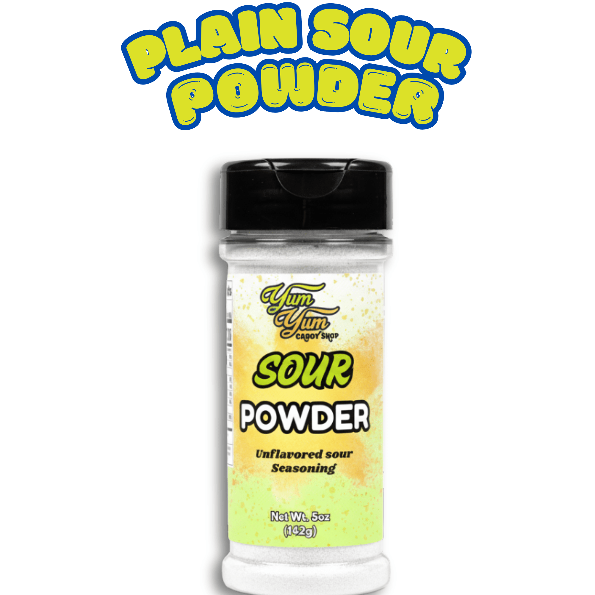 Sweet & Sour Candy Powder Shaker – Blue Raspberry, Cotton Candy, Wild Cherry & Plain
