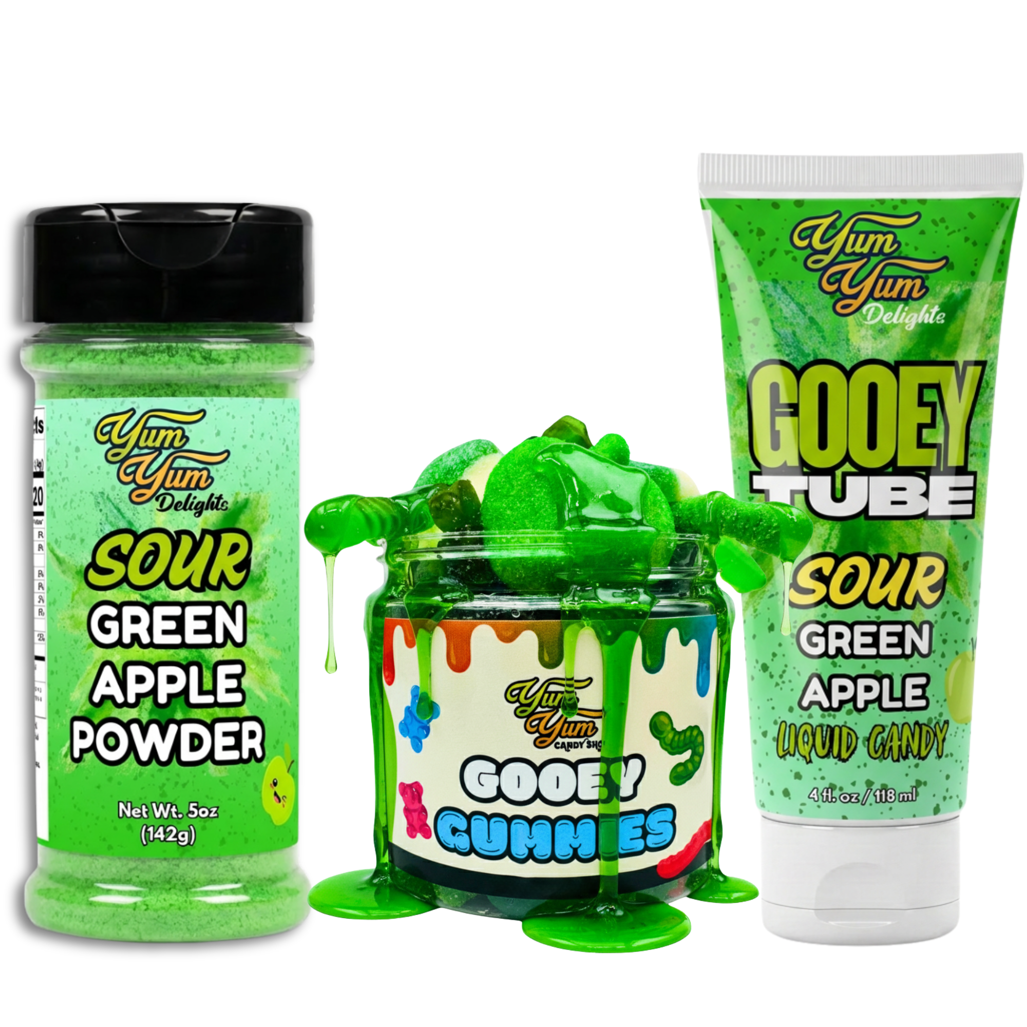 Tiktok Viral Candy Bundle Gooey Gummies Candy Powder Gooey Tubes